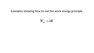 Examples Using Work-Energy Principle: Solving Physics Problems