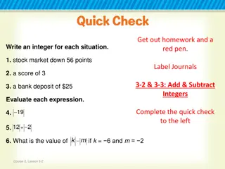 Integers: Real-World Applications and Operations