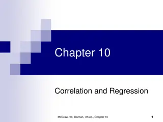 Correlation and Regression Analysis Overview