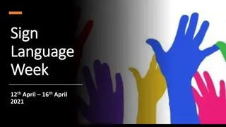 Sign Language Week Activities - Learn and Practice Finger Spelling and Numbers