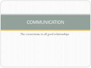 The Cornerstone of Good Relationships: Communication