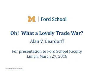A Look at Recent Trade Developments in 2017 and 2018