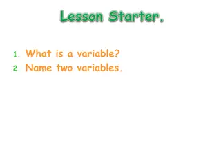 What is a variable?