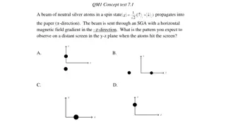 Quantum Mechanics Concepts: Beam of Neutral Silver Atoms