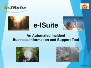 Overview of e-ISuite for Incident Management
