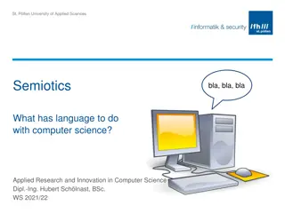 The Relationship Between Language, Signs, and Syntax in Computer Science