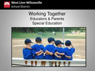 West Linn-Wilsonville School District - Special Education Overview