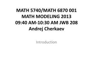 Introduction to Applied Math Concepts