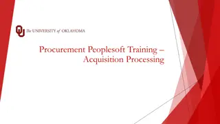 Efficient Procurement Process Training in Peoplesoft