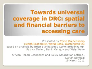 Spatial and Financial Barriers to Healthcare Access in DRC