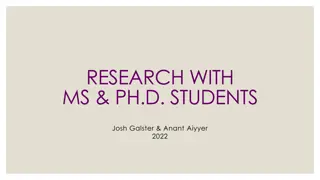 Research Mentoring for Graduate Success