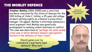 THE MOBLEY DEFENCE