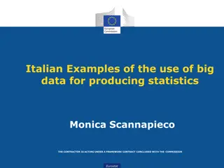Italian Examples of the use of big data for producing statistics