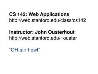CS142: Web Applications - Learn Interesting Concepts and Tools for Success