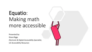 Equatio: Making Math Accessible