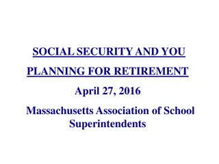 Planning for Retirement with Social Security