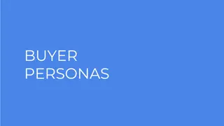 Buyer Personas Overview