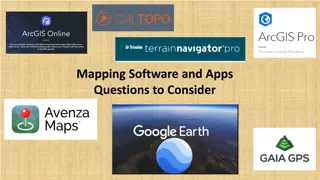 Important Considerations for Mapping Software and Apps