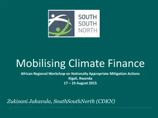 Mobilising Climate Finance for Low-Emission Investments