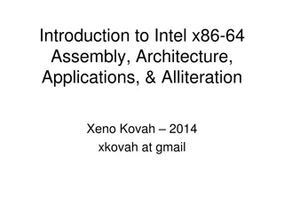 Introduction to x86-64 Assembly and Twos Complement
