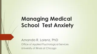 Managing Test Anxiety in Medical School