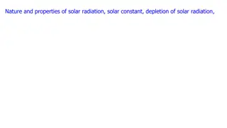 Nature and Properties of Solar Radiation
