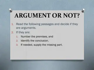 Analyzing Passages for Argumentation