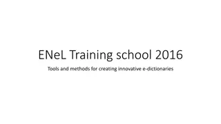 ENeL Training school 2016