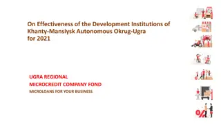 Effectiveness of Development Institutions in Khanty-Mansiysk Autonomous Okrug-Ugra