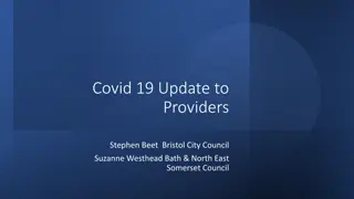 Covid 19 Update to  Providers