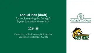 College 5-Year Education Master Plan 2024-25 Draft