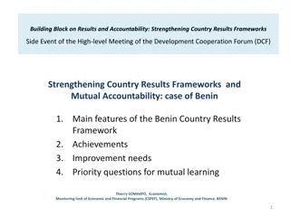 Strengthening Country Results Frameworks in Benin