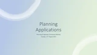 Planning Applications Committee Meeting - Neighbourhood Plan Proposal