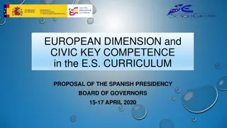 EUROPEAN DIMENSION and CIVIC KEY COMPETENCE IN THE E.S. CURRICULUM