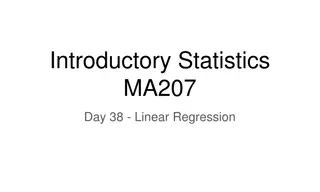 Linear Regression Analysis in Statistics