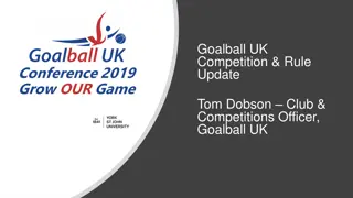 Goalball UK Competition & Rule Update