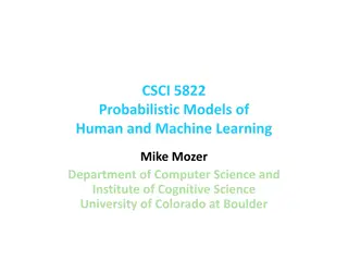 CSCI 5822 Probabilistic Models of Human and Machine Learning