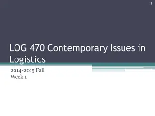 LOG 470 Contemporary Issues in  Logistics