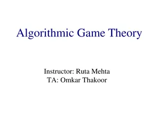 Algorithmic Game Theory