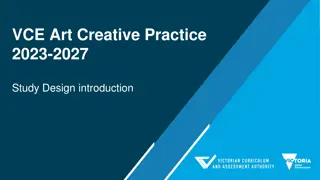 VCE Art Creative Practice 2023-2027 Study Design