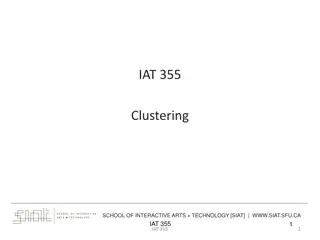 Clustering in Interactive Arts & Technology