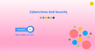 Cybercrimes and Security