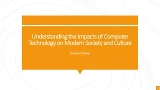 Impact of Computer Technology on Society and Culture
