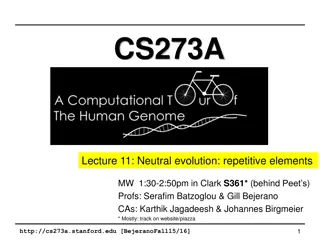 Neutral Evolution and Repetitive Elements: Functional Genome Insights
