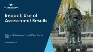 Impact: Use of  Assessment Results
