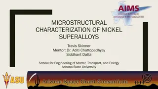 Microstructural Characterization of Nickel Superalloys