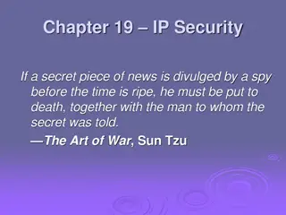 IP Security Mechanisms for Network Protection