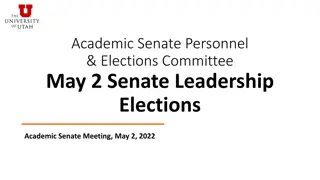 May 2 Senate Leadership Elections