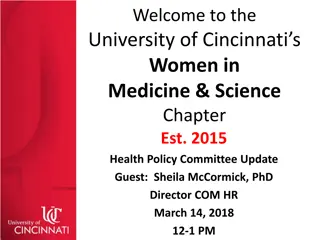 University of Cincinnati Women in Medicine & Science Committee Update