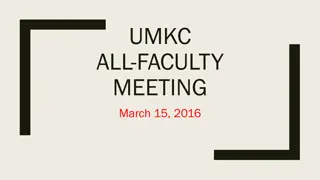 UMKC All-Faculty Meeting Highlights